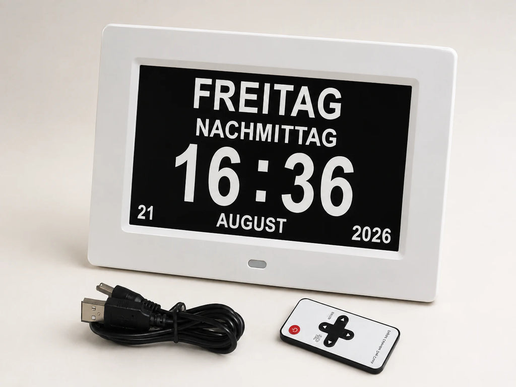 Kalenderuhr24 Digitale 7-Zoll-Kalenderuhr